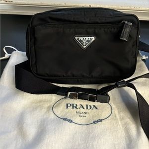 Prada Re-Nylon Belt Bag Black
